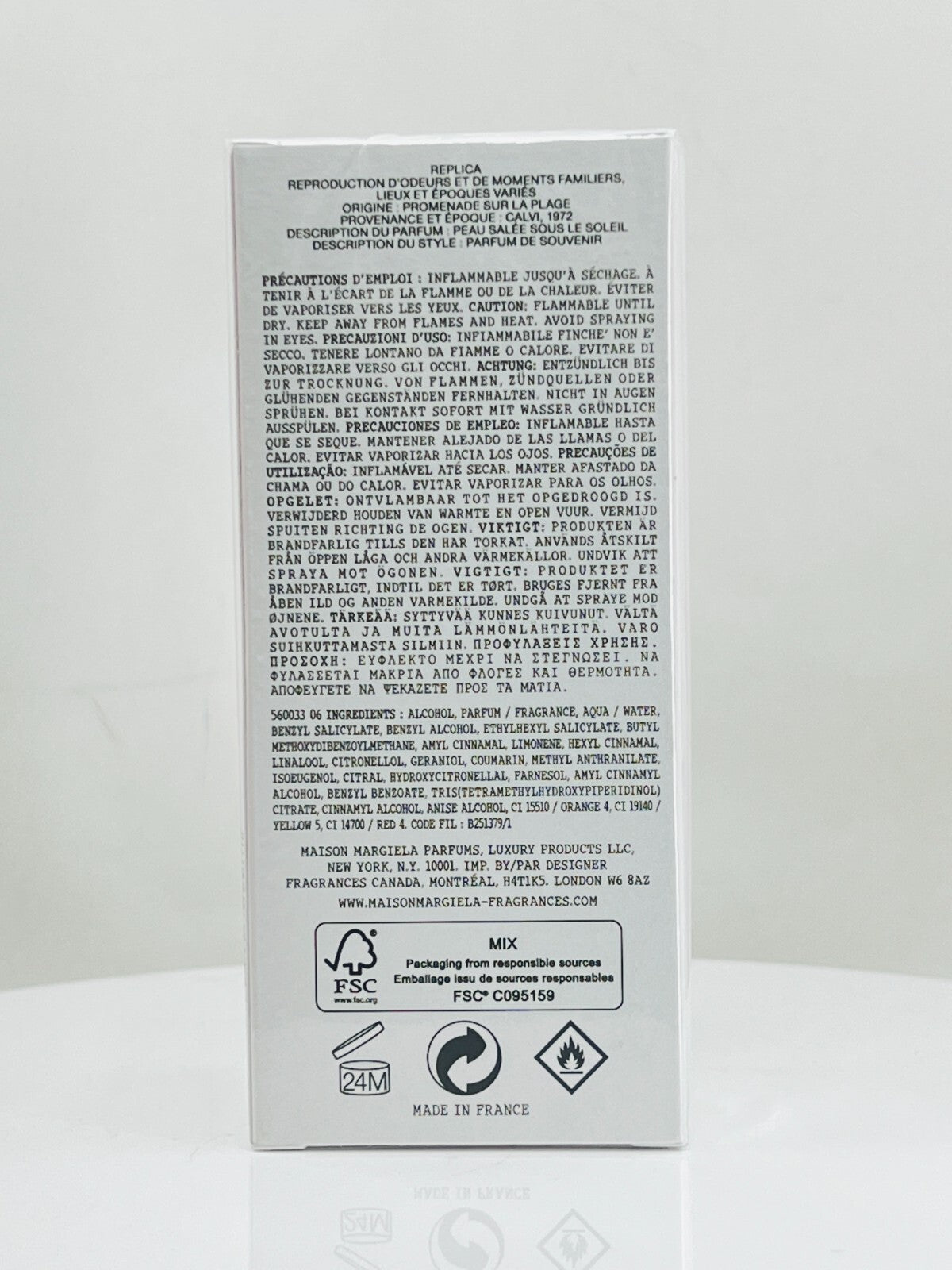 Replica Beach Walk by Maison Margiela EDT Spray 3.