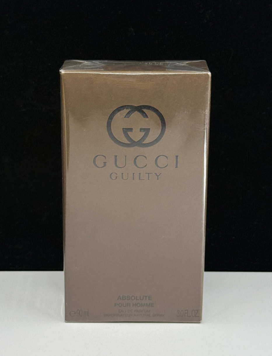 New Gucci Guilty Absolute Pour Homme Eau De Parfum 3 oz New In Box