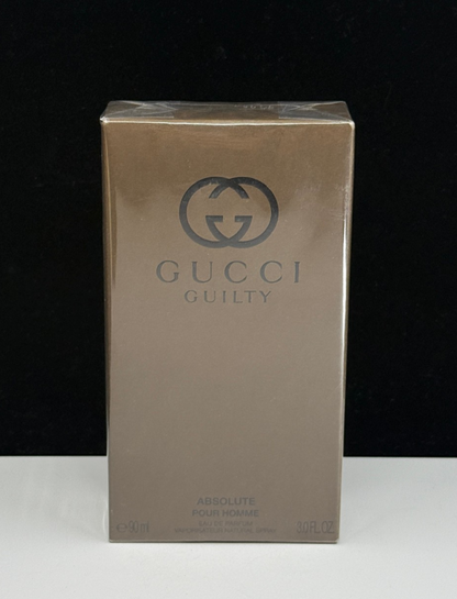 New Gucci Guilty Absolute Pour Homme Eau De Parfum 3 oz New In Box