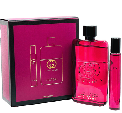 Gucci Guilty Absolute by gucci 2 pc set (3.0 oz + 0.25 oz) EDP New In Box
