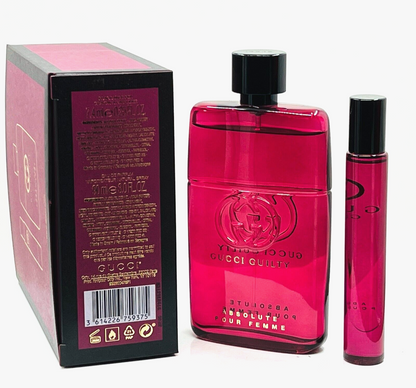 Gucci Guilty Absolute by gucci 2 pc set (3.0 oz + 0.25 oz) EDP New In Box