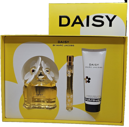Marc Jacobs Daisy Gift Set (EDT 3.3 oz + Body Lotion 2.5 oz + EDT 0.33 oz) NIB