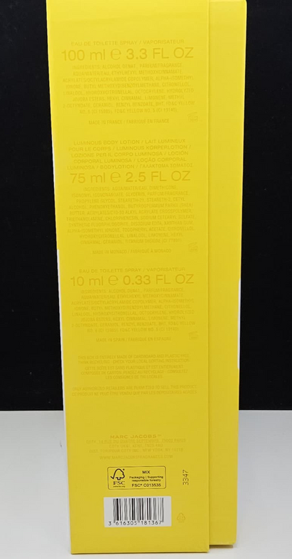 Marc Jacobs Daisy Gift Set (EDT 3.3 oz + Body Lotion 2.5 oz + EDT 0.33 oz) NIB