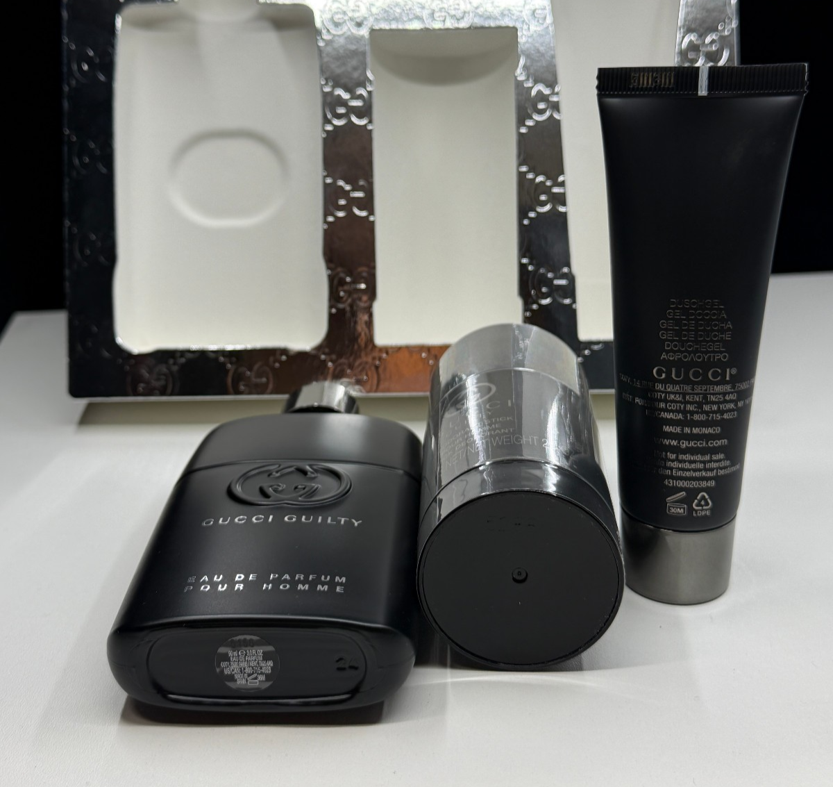 Gucci Guilty Beauty Eau De Parfum Pour Homme 3 Piece Set New In Box