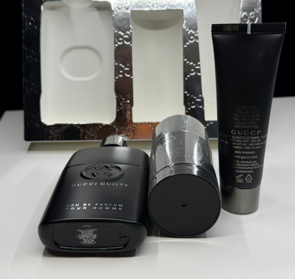 Gucci Guilty Beauty Eau De Parfum Pour Homme 3 Piece Set New In Box