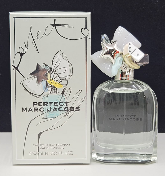 Marc Jacobs Perfect Eau De Toilette Spray 3.3 oz / 100ml New In Box